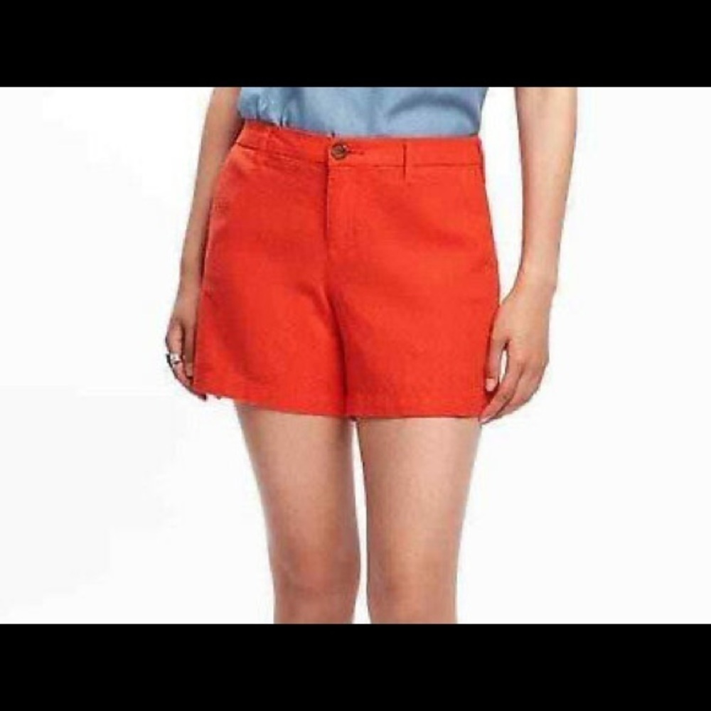 Old navy linen blend orange shorts